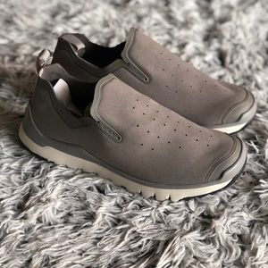 Gray Nubuck Slip-On Easy Walker Sneaker